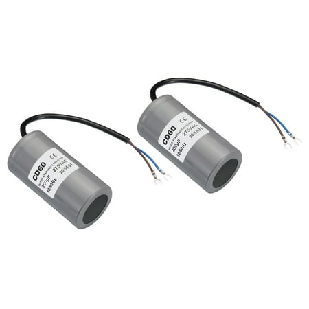 

Uxcell CD60 Running Capacitor 200uF 275V 2 Wires 50/60Hz 100x50mm Motor Starting Capacitor 2 Pack