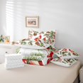 thumbnail image 4 of Ensemble de Literie Cardinal Simple Branches d'Arbre de Pin Housse de Couette, Ensemble de Draps Peinture Baies Rouges Oiseaux Sauvages 7 Pcs Lit en Sac pour Enfants Garçons, 4 of 5