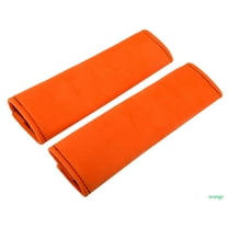 Designcovers set(2 pcs) Orange Universal Velour Car Safety Seat Belt Strap Cover Shoulder Pad