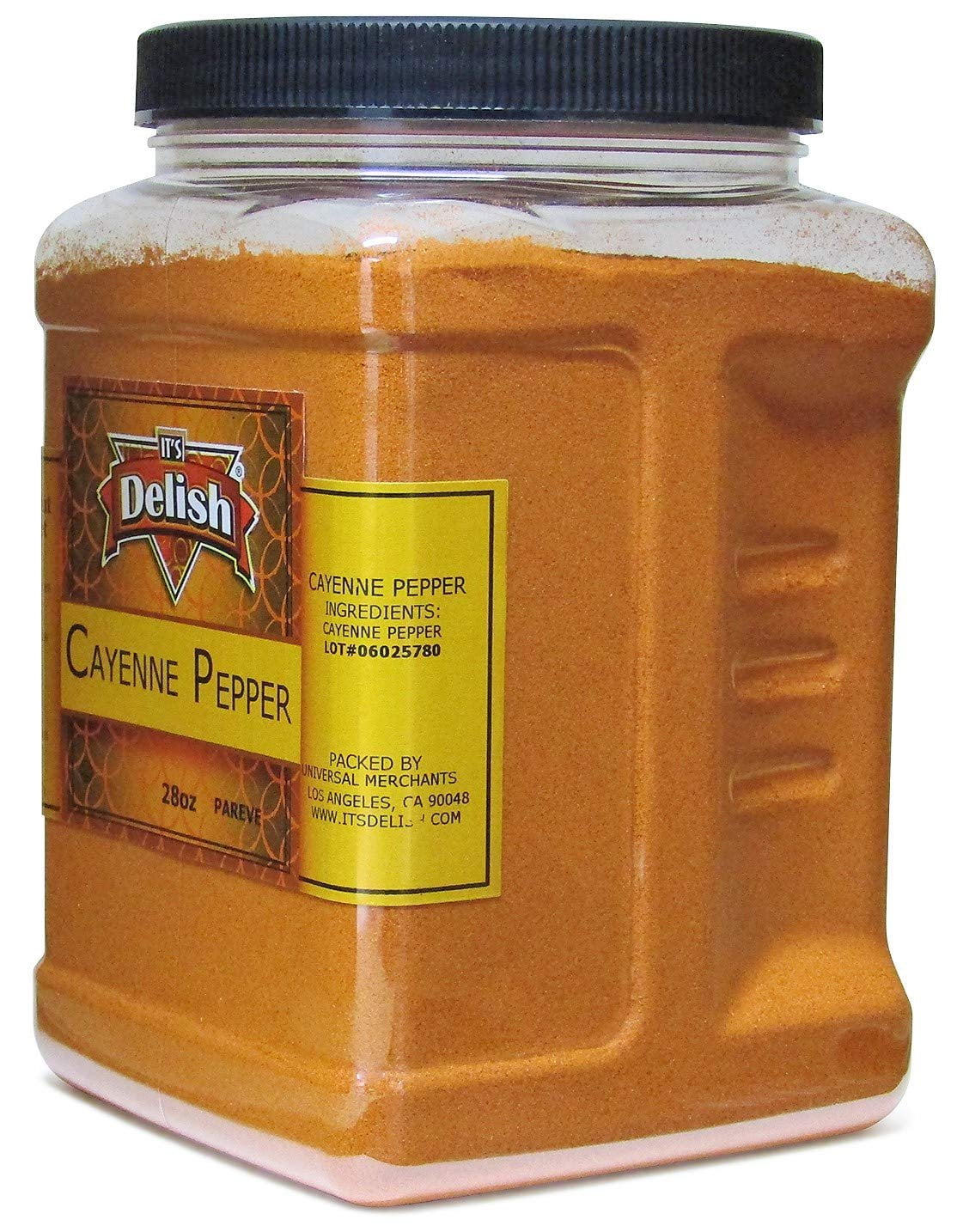 Cayenne Pepper Powder by Its Delish, 28 Oz Reusable Container  All-Natural Red Pepper Powder for Cooking, Camping, and Meals  Kosher and Non-GMO