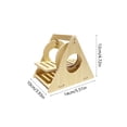 thumbnail image 3 of Ontiwes Natural Wood Hamster Hideout & Chew Toy, Multi-Function Cage Decor for Gerbils, Mice, Small Pets, Safe Gnawing Bed & Sleeping Hut, 1 Piece, 3 of 6