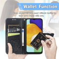 thumbnail image 5 of Compatible with Samsung Galaxy A14 5G Wallet Case for Women, Leather Flip Folio with Kickstand Magnetic and Card Holder Protective Case for Samsung Galaxy A14 5G Butterfly Black SD, 5 of 13