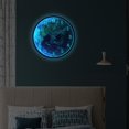 thumbnail image 2 of Gupbes Wall Clock, 30cm Sound-Controlled Induction LED Luminous Night Light Wall Clock Home Bedroom Decoration Hanging Quartz Clock Decoration ,Easy To Read, 2 of 8