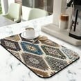thumbnail image 2 of Coffee Mat with Vintage Design - Absorbent Diatom Pad for Under Coffee Machine or Dish Rack, Fast Drying Rustic Decor Mat for Kitchen Counter or Sink, 2 of 7