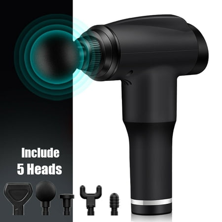 6 Speed Massage Gun / Fascial Gun Deep Tissue Muscle Vibrating Relaxing +5 Heads