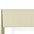 thumbnail image 4 of Homy Casa Upholstery Bed Frame with Storage for Bedroom, Queen Bed, Beige, 4 of 6