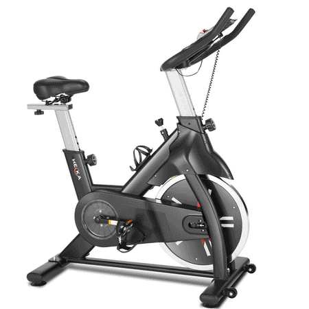 HEKA Indoor Cycling Exercise Bike, 29 Lb., Flywheel Cardio Workout Trainer for Home, Indoor Workout, Max Load 440 Lbs., Black
