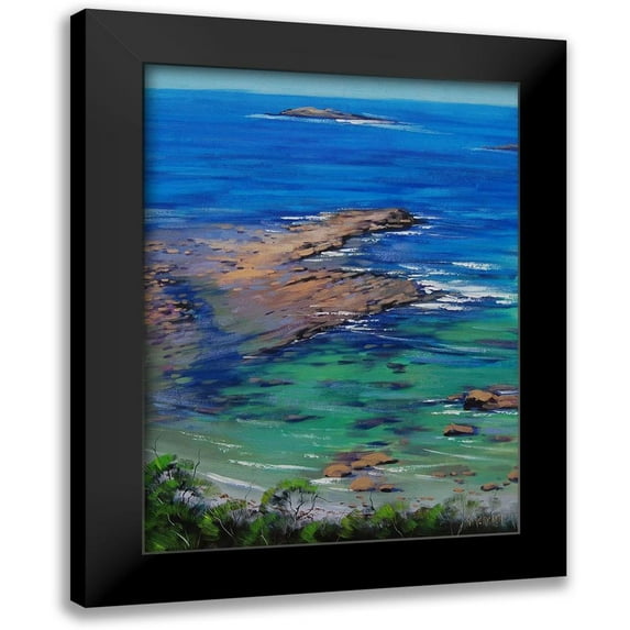 Gercken, Graham 14x18 Black Modern Framed Museum Art Print Titled - Shallow Waters
