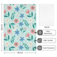 thumbnail image 2 of 2 Pcs Pioneer Flower Floral Print Pattern Kitchen Towels, Funny Microfiber Dish Towel Set, 18" X 26" Tea Towels, 2 of 6