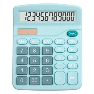 Calculatrice de bureau Calculatrice d'élèves Calculatrice Portable Calculatrice De Batterie Calculatrice Bureau Standard 12 Calculatrice d'élèves à double puissance pour le bureau