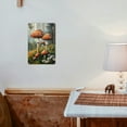 thumbnail image 3 of 1pc Iron Metal Tin Sign- Red Mushrooms and Daisy Flowers Forest Scene Wall Art- Vintage Plaque Home&amp; Garden Decor- Pre-Drilled, Waterproof, Weather Resistant- 8x12 Inch Iron, 3 of 8