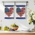 thumbnail image 3 of Independence Day Kitchen Towels Set of 2, American Flag Leopard Print Love Wooden Absorbent Dish Towels for Kitchen, Microfiber Hand Towel, Quick Drying Tea Towel for Cleaning Decorative Dishcloths, 3 of 7