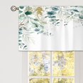 thumbnail image 4 of Sage Mint Green Gold Eucalyptus Curtain Valance for Window Treatments Botanical Leaves Kitchen Treatment Watercolor Plant Floral Drapes for Bathroom Bedroom Living Room 1 Panel (52x18 Inch), 4 of 5