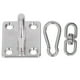 thumbnail image 3 of Kit de 7 piezas de herrajes de acero inoxidable para colgar hamacas con hebilla de puerta, gancho a presión, tornillo y accesorios de fijación para toldos., 3 of 14