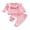 Pink, variant on BemeyourBBs Toddler Baby Girl Valentines Day Outfits Cute Girls Fall Winter Spring Clothes Sweatsuit Love Letters Embroidery Ruffle Long Sleeve Sweatshirt with Pants Set