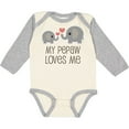 thumbnail image 3 of Inktastic My Pepaw Loves Me Grandson Boys or Girls Long Sleeve Baby Bodysuit, 3 of 5