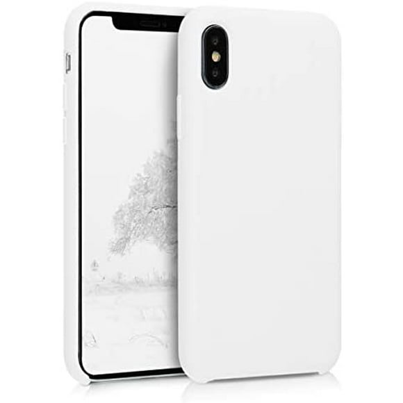 kwmobile TPU Silicone Case for Apple iPhone X - Soft Flexible Rubber Protective Cover - White