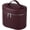 Burgundy, variant on Makeup Vanity Bag for Women - Large Capacity Cosmetic Organizer with Removable Liner, Waterproof PU Leather Skincare Bag, Portable chic Cosmetic Make Up Case for Skincare, Brushes, Accessories