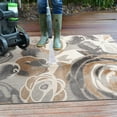 thumbnail image 5 of Bergamo Modern Floral Flowers Indoor/Outdoor Gray 5' x 7' Area Rug, 5 of 9