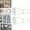 White, variant on Tension Rod 28-48" Pack of 2, Rust-Resistance Adjustable Spring No Drilling Curtain Tension Rod for Windows Cabinet Wardrobe Closet, 7/8" Diameter, White