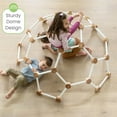 thumbnail image 5 of Little Partners Indoor Climbing Gym Active Play Equipment, Solid Wood Montessori Space Dome Climber for Toddlers 2-6 Years, Maximum 100 lb. Capacity, Medium, 5 of 9