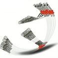 thumbnail image 2 of 1 Pcs Fishing Leaders With Snap Swivels Fishing Wire Rig For Lures Bait Hooks Articles Nylon Thread Anti Bite Thread, 2 of 10