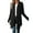 Black, variant on Luxtrada Women's Draped Front Open Cardigan Casual Long Sleeve Lightweight Cardigan (Navy,S)