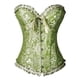 thumbnail image 2 of Bustier Top Corselet Floral Talla Espalda Lencería Bustier 1800s Vestido para Mujer Verde L, 2 of 9