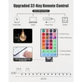 thumbnail image 3 of Crystal Globe String Lights - 33 ft 100 LED USB Color Changing Globe Ball Fairy Lights with Remote and Timer, Waterproof for Bedroom Tent Loft Bed Window Party, 16 Colors and Multicolor (RGB), 3 of 7