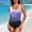 Purple, variant on Otvok Womens One Piece Swimsuits Athletic Training Swimwear Bathing Suits Color Matching Pleated Swimsuit Bikini