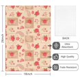 thumbnail image 2 of 4 Pcs Pioneer Flower Floral Print Pattern Kitchen Towels, Funny Microfiber Dish Towel Set, 18" X 26" Tea Towels, 2 of 6