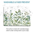 thumbnail image 5 of Plant Mouse Pad Green White Mousepad Square Cute Watercolor Botanical Leaf Floral Desk Accessories Mat Aesthetic Washable Personalized Custom Computer Wireless Office Home Laptop Travel Gaming Rubber, 5 of 5