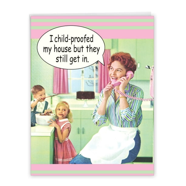 1 Jumbo Funny Happy Mother's Day Greeting Card ( x 11 Inch) - Child  Proof J0102MDG 