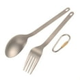 thumbnail image 2 of CNKOO Titanium Tableware Dinner Spoon Cutlery Flatware for Home Outdoor Camping, 2 of 7