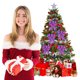 thumbnail image 5 of Cubbon Bow Osnament Gelling Ribbon Decor 5pcs Navidad para Nuevo, 5 of 9