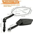 thumbnail image 2 of 1Pair Bike Mirrors, EBike Mirrors For Handlebars, 360° Adjustable Safety Bicycle Rear View Mirrors, Bicycle Universal Fit Accessories, 2 of 10