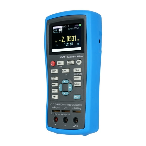 LCR Meter,2.5-inch Lcd Handheld Resistance 0.6 Vrms Inductance Tance Resistance Handheld 100khz Lcr Meter Lcr Tester Lcr Tester Inductance Lcr Meter 2.5-inch L Handheld Laoshe