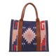 thumbnail image 1 of Bolso bohemio vibrante con estampado geométrico único, bolso de mensajero vintage para mujer, 1 of 8