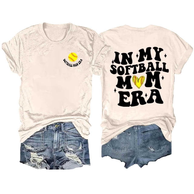 WILLBEST T-Shirt en Coton pour Femmes T-Shirt Décontracté Imprimé Col Rond Couleur Unie Manches Courtes 3770