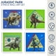thumbnail image 2 of Set de arte en lienzo para pared Idea Nuova Universal Jurassic World x4, 2 of 8