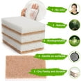 thumbnail image 2 of Paquete de 12 esponjas naturales, esponjas de cocina de celulosa biodegradables y compostables, fregador de coco, esponja ecológica para limpieza de platos, 2 of 5