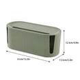 thumbnail image 4 of Cozeii Green Cable Management Box with Ventilation Holes, Large Cord Organizer Box to Hide Wires for Power Strip, Pet Proof Cable Hider for Home Office Desk TV, 4 of 7