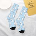 thumbnail image 4 of Uemuo Rabbit And Bird Printed Kids Boys Socks Seamless Crew Socks Crazy Funny Athletic Sport Socks for Children, 4 of 6