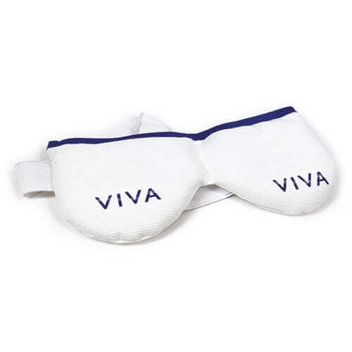 Viva Mask | Moist Heat Dry Eye Compress | Microwave Activated | Dry Eye Irritation Relief | Reusable, Non-allergenic, Washable | White