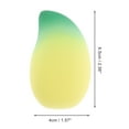 thumbnail image 2 of Unique Bargains 1 Pc Gradient Mango Face Makeup Sponge for Bedrooms Yellow Green Hydrophilic Polyurethane, 2 of 5