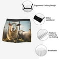 thumbnail image 3 of Kdxio Men's Boxer Briefs with Cute Prairie Sheep Herd Print - Comfortable and Breathable Underwear for Everyday Wear, 3 of 5