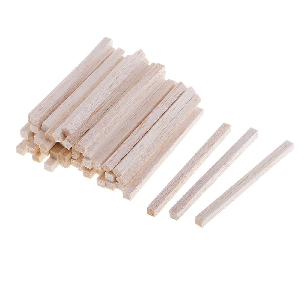 B Baosity 5mm Balsa Wood Dowel Rods – 10-Pack, 300mm Long, Lightweight & Flexible For Model Making & Crafts
