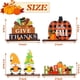 thumbnail image 2 of Centros de mesa de madera de Acción de Gracias, letreros para decoraciones de otoño, 4 Uds., pavo feliz de otoño para decoración interior de fiesta en casa de otoño, 2 of 3