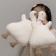thumbnail image 2 of Pato de peluche de juguete, muñecos de tela, 35 x 16 cm/14 x 6,3 pulgadas, decoración del hogar para niños, algodón PP, blanco suave, regalo de cumpleaños para niñas, patos cómodos, 2 of 8
