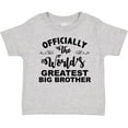 thumbnail image 3 of Inktastic Officially the World's Greatest Big Brother Boys Toddler T-Shirt, 3 of 5